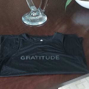 Noli Black Gratitude Tank Top